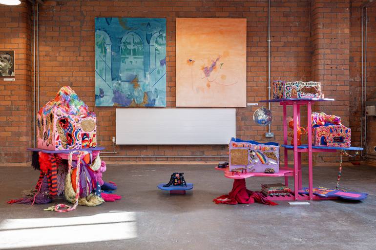 Original Abstract Expressionism Fantasy Painting by Yasaman Mollasalehi