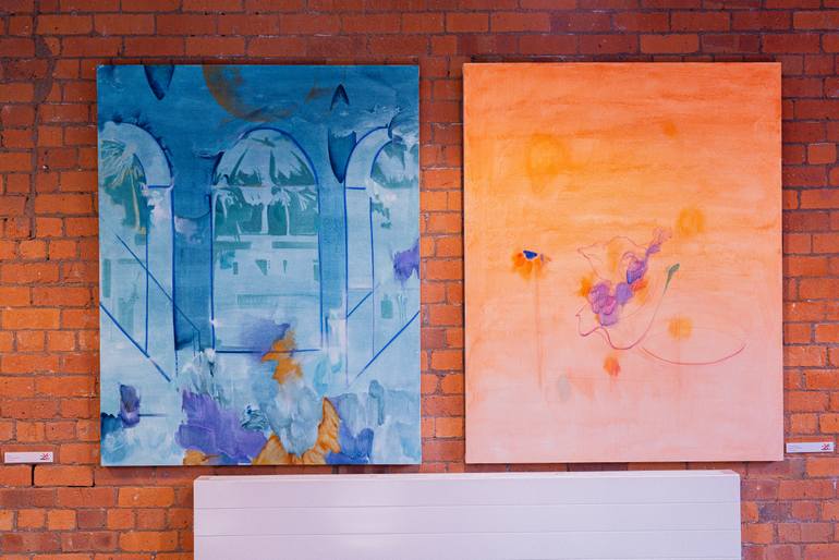 Original Abstract Expressionism Fantasy Painting by Yasaman Mollasalehi