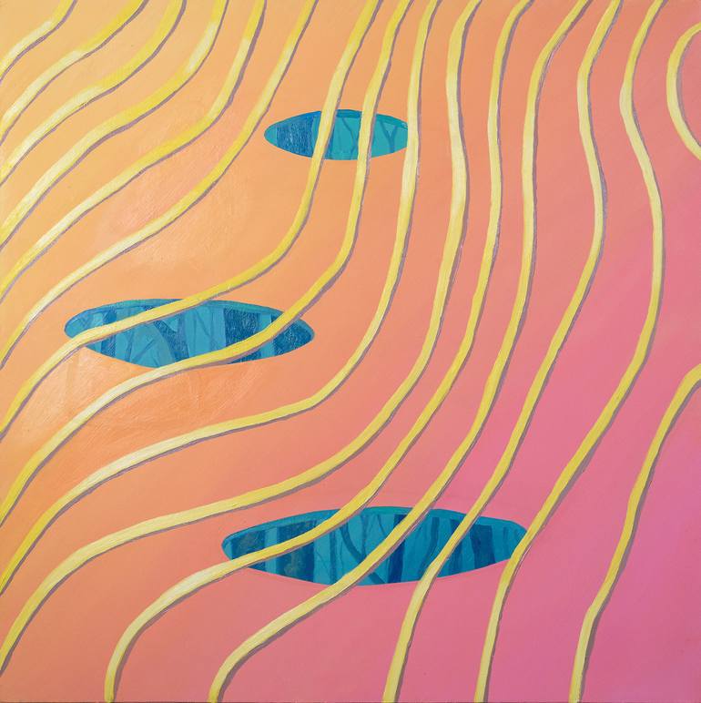 Original Abstract Patterns Painting by Britt Harrison