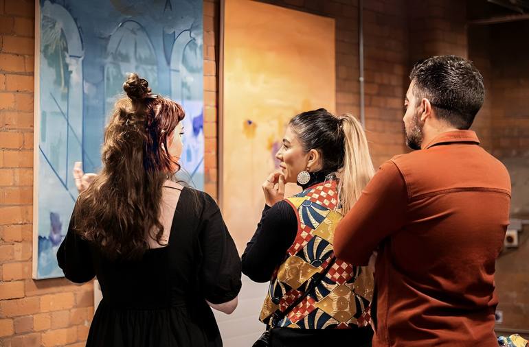 Original Abstract Expressionism Fantasy Painting by Yasaman Mollasalehi